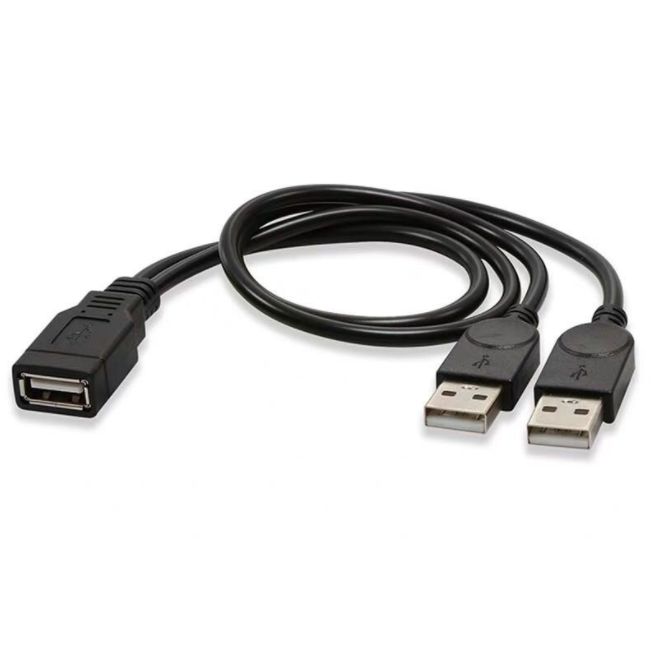 USB 2.0 2-i-1 forlænget USB-datakabel